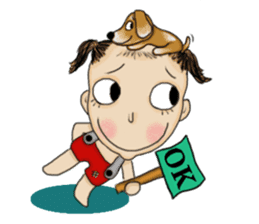 The Coconut Boy and the Coffee Dog sticker #14537849