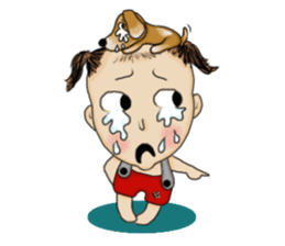 The Coconut Boy and the Coffee Dog sticker #14537850