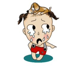 The Coconut Boy and the Coffee Dog sticker #14537850