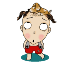 The Coconut Boy and the Coffee Dog sticker #14537851