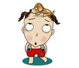 The Coconut Boy and the Coffee Dog sticker #14537851