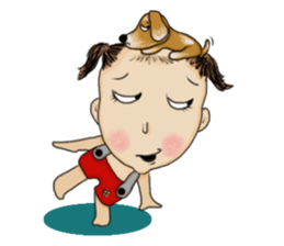 The Coconut Boy and the Coffee Dog sticker #14537853