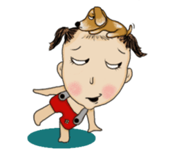 The Coconut Boy and the Coffee Dog sticker #14537853