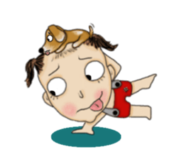 The Coconut Boy and the Coffee Dog sticker #14537854