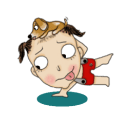 The Coconut Boy and the Coffee Dog sticker #14537854