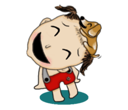 The Coconut Boy and the Coffee Dog sticker #14537856