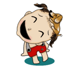 The Coconut Boy and the Coffee Dog sticker #14537856