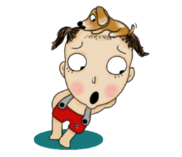 The Coconut Boy and the Coffee Dog sticker #14537857