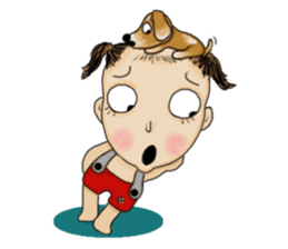 The Coconut Boy and the Coffee Dog sticker #14537857