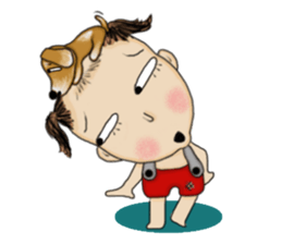 The Coconut Boy and the Coffee Dog sticker #14537861