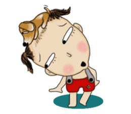 The Coconut Boy and the Coffee Dog sticker #14537861