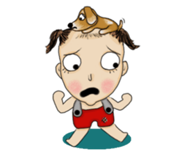 The Coconut Boy and the Coffee Dog sticker #14537862