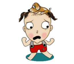 The Coconut Boy and the Coffee Dog sticker #14537862