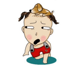 The Coconut Boy and the Coffee Dog sticker #14537865