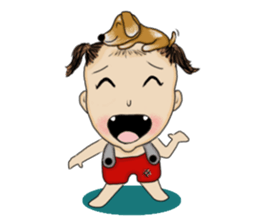 The Coconut Boy and the Coffee Dog sticker #14537867