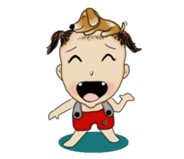 The Coconut Boy and the Coffee Dog sticker #14537867