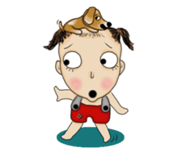 The Coconut Boy and the Coffee Dog sticker #14537868