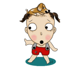 The Coconut Boy and the Coffee Dog sticker #14537868