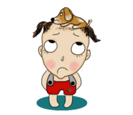 The Coconut Boy and the Coffee Dog sticker #14537869