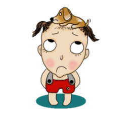 The Coconut Boy and the Coffee Dog sticker #14537869