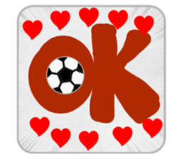 We love football 1 sticker #14538808