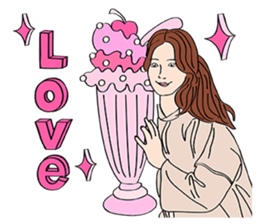 Pink Girl Talk sticker #14539301