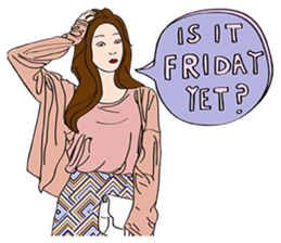 Pink Girl Talk sticker #14539302