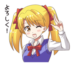 School uniform girl!mini sticker #14539405