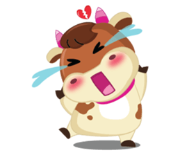 A little Cute Cow in Softly Love sticker #14539555