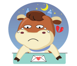 A little Cute Cow in Softly Love sticker #14539563
