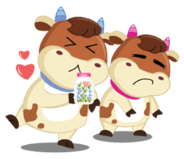 A little Cute Cow in Softly Love sticker #14539565