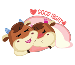 A little Cute Cow in Softly Love sticker #14539573