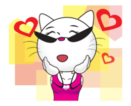 Sweetheart Cat 4- animated sticker sticker #14539928