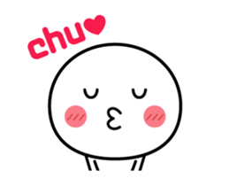 Animation version of white thing 6 sticker #14540762