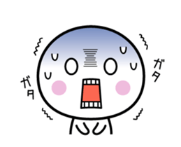 Animation version of white thing 6 sticker #14540768