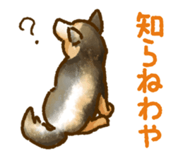 Niigata dialect speaking shibainu 2 sticker #14540859