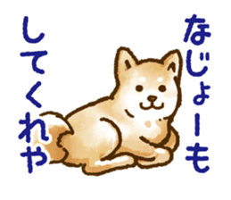 Niigata dialect speaking shibainu 2 sticker #14540860