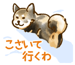 Niigata dialect speaking shibainu 2 sticker #14540887