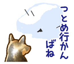 Niigata dialect speaking shibainu 2 sticker #14540889