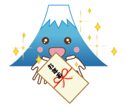 Lucky words and Mt. Fuji. ver. New Year! sticker #14541017