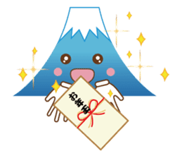 Lucky words and Mt. Fuji. ver. New Year! sticker #14541017