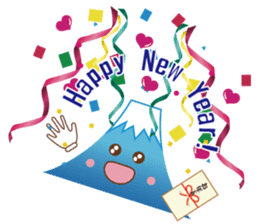 Lucky words and Mt. Fuji. ver. New Year! sticker #14541018