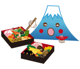 Lucky words and Mt. Fuji. ver. New Year! sticker #14541026