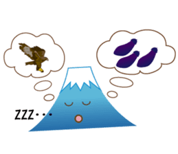 Lucky words and Mt. Fuji. ver. New Year! sticker #14541029