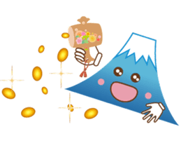Lucky words and Mt. Fuji. ver. New Year! sticker #14541030