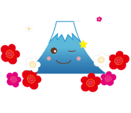Lucky words and Mt. Fuji. ver. New Year! sticker #14541033