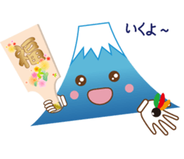 Lucky words and Mt. Fuji. ver. New Year! sticker #14541036