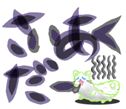 Round of Cat 4 ~Large Font~ sticker #14541178