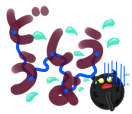 Round of Cat 4 ~Large Font~ sticker #14541180