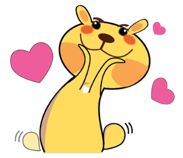 Golden Rabbit Stickers sticker #14542030